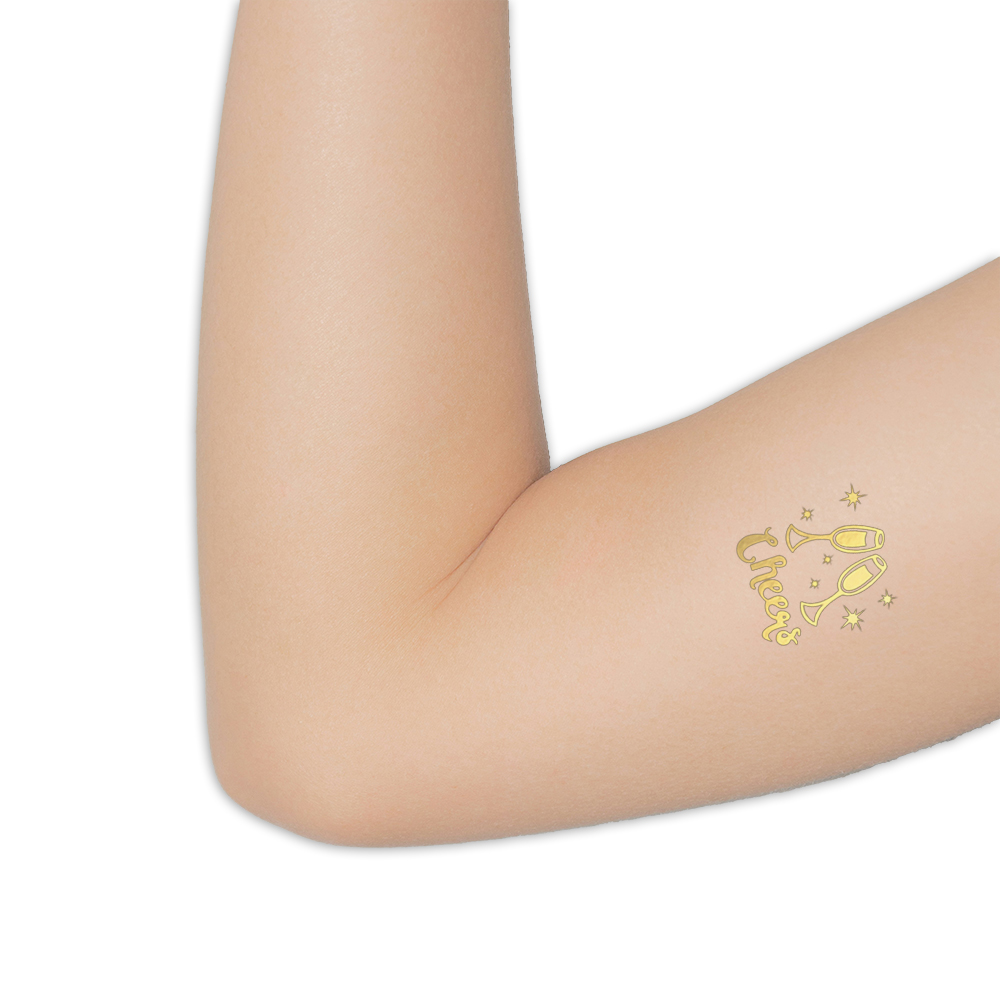 Tattoo goldene Cheers – Bild 2