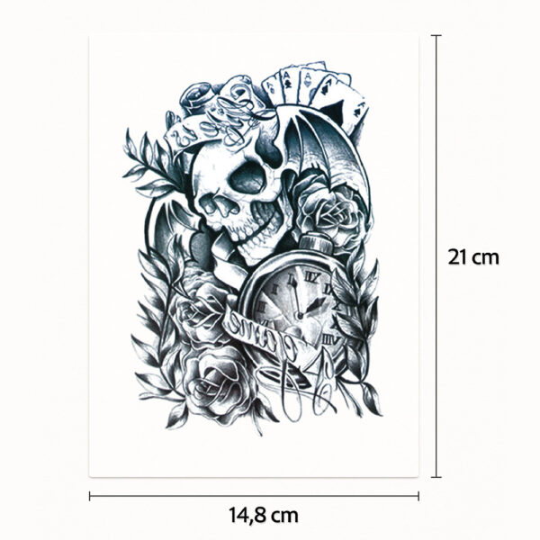 Halb-Tattoo-Ärmel deadly hand