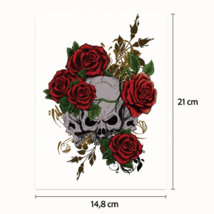 Halb-Tattoo-Ärmel Rosenschild