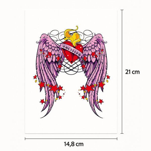 Halb-Tattoo-Ärmel Flügel der Liebe