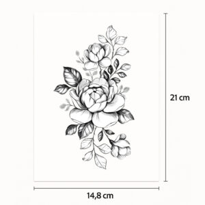 Halb-Tattoo-Ärmel endlose Blume