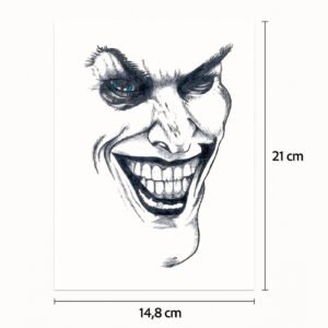 Halb Tattoo Ärmel einschüchterndes Lachen