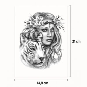 Halb-Tattoo-Ärmel beauty and the beast