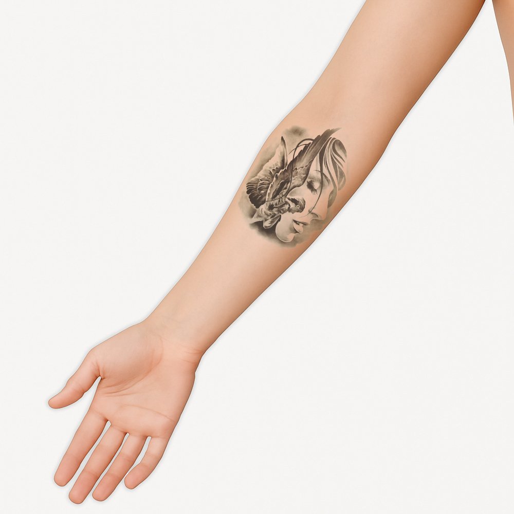 Halb-Tattoo-Ärmel Engel – Bild 2