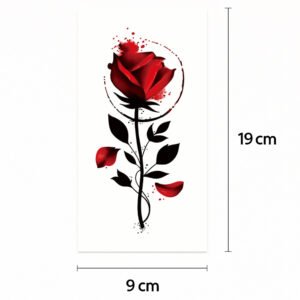 Halb-Tattoo-Ärmel verblasste Rose