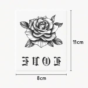 Hand-/Finger-Tattoo klassische Rose