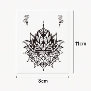 Hand-Finger-Tattoo Mystische Blume