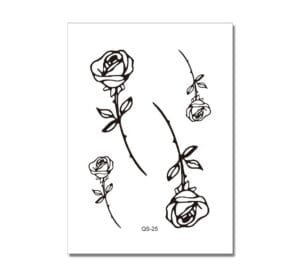Hand-Tattoo fallende Rosen
