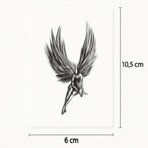 Tattoo sitzender Engel