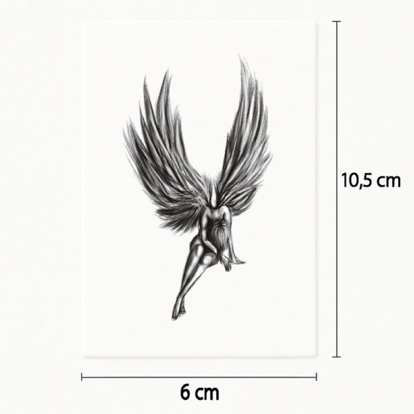 Tattoo sitzender Engel
