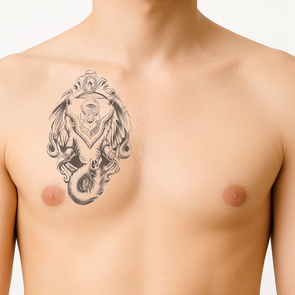 Tattoo maskierter Elefant – Bild 2