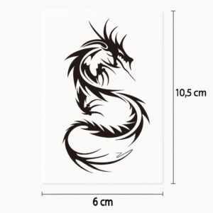 Tattoo schwarzer Drache