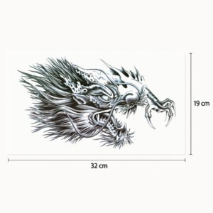 Brusttattoo rauer Drache