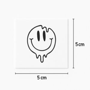 Tattoo geschmolzener Smiley
