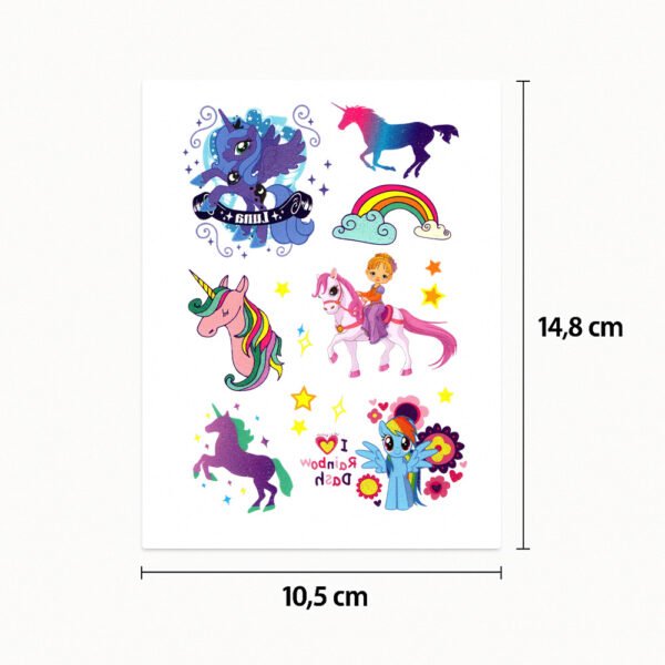 Tattoo Regenbogen-Einhorn