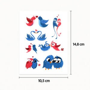 Tattoo verliebte Vögel