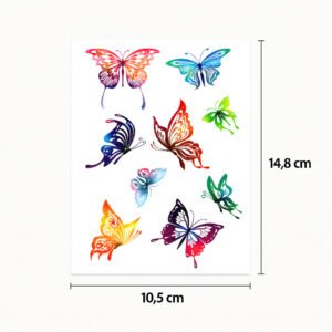 Tattoo bunte Schmetterlinge