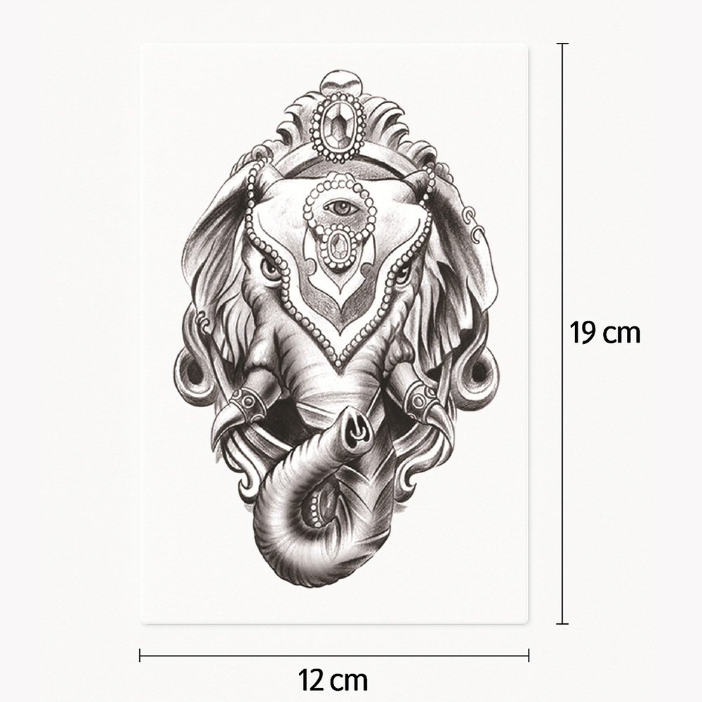Tattoo maskierter Elefant