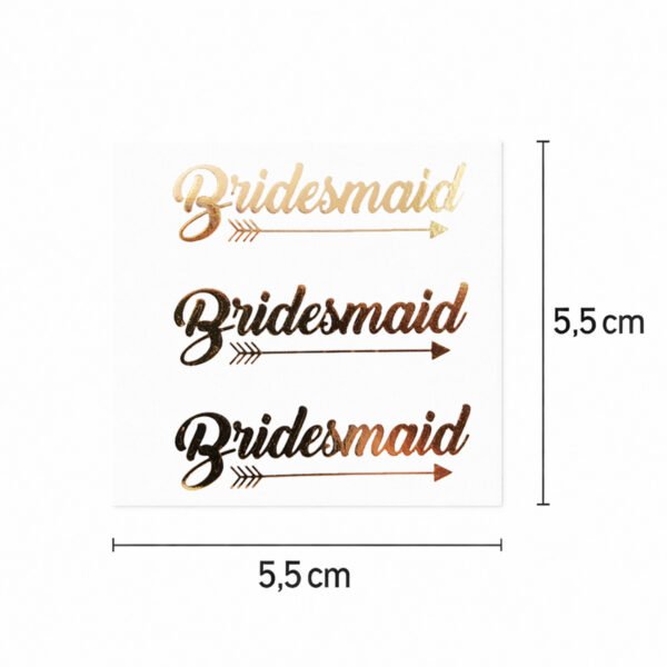 Tattoo goldene Brautjungfer